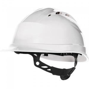 DELTA PLUS - QUARUP4BC Ventilated white <b>safety</b> <b>helmet</b> - rotor adjustment - EAN 3295249175443 <b>HELMETS</b> - Product Image 1
