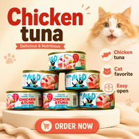 Nourriture humide pour chat MAIDOU, à base de viande véritable, riche en protéines, en conserve de 85 g, sans céréales, ingrédients naturels, nourriture pour animaux de compagnie en boîte