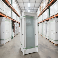Porte de salle de bain en verre dépoli 1 Lite, étanche, en MDF, porte intérieure en bois, panneau de porte en MDF à âme pleine, insonorisée, pour cuisine et maison