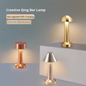 Smart Home Lamp Metal Touch Decor for Bar <b>Coffee</b> <b>Table</b> Restaurant Decoration Light Desk LED Rechargeable Night Lights Bedroom - Product Image 2