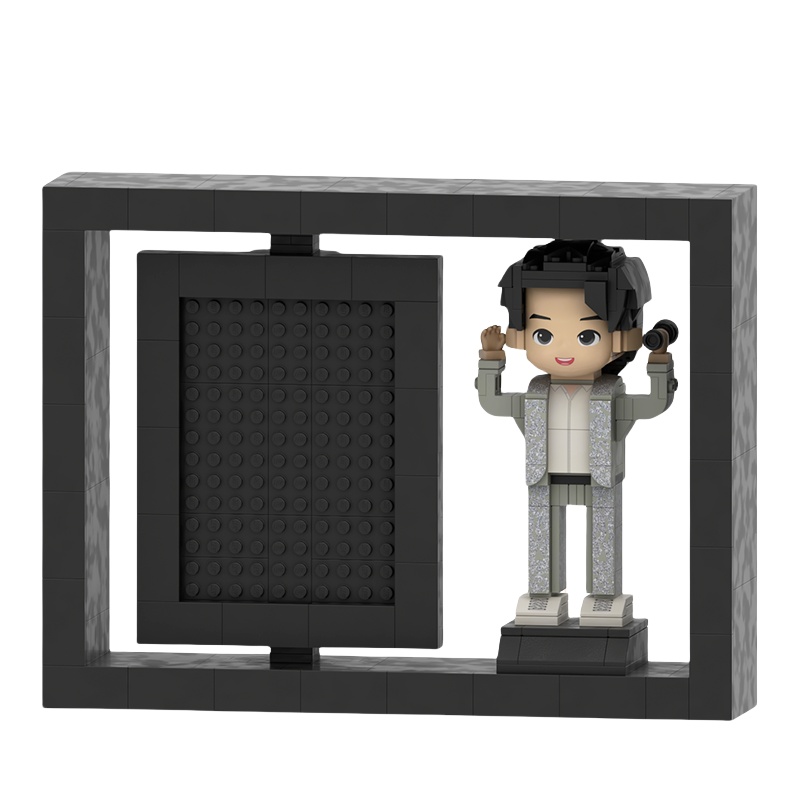 Singolo con grande cornice nero/bianco