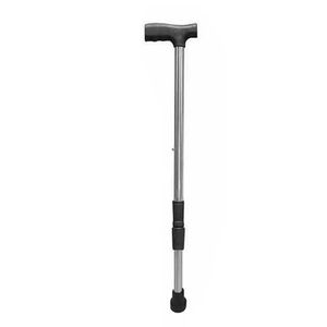 Bastón de Acero Inoxidable con Cuatro Patas, Ajustable, Ligero y Antideslizante para Personas Mayores y con Discapacidad, Servicio de Noticias de China Continental - Product Image 2