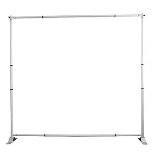 8x8 Step And Repeat Banner Portable Advertising Adjustable Step Aluminum Backdrop Display Telescopic Banner Stand