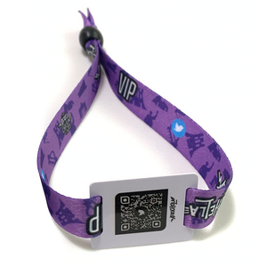Pulseras de Tela Personalizadas con Código QR para Conciertos, Pulseras RFID con Integración con Plataformas de Eventos para Control de Acceso - Product Image 1