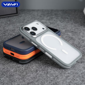 Étui magnétique en PC givré antichoc VAWI B318 avec cadre d'objectif en métal pour iPhone 13 14 15 16 17 pour <span class=keywords><strong>Huawei</strong></span> Pura 70 Pro Mate 70 Pro - Product Image 3