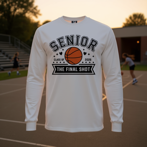 Camiseta de manga larga para estudiantes mayores de baloncesto, clase de 2026, The Final Shot - Product Image 3