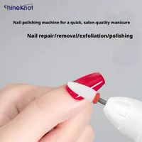 Lampe UV SHINEKNOT pour ongles et lime à ongles 2-en-1 rechargeable, lime à ongles électrique, dissolvant de vernis, lampe de séchage portable pour gel, multifonctionnelle