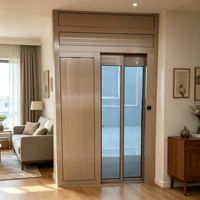 Ascenseur résidentiel privé compact pour appartement duplex, 2-3 étages, à traction par sac à dos