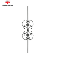 Pendentifs forgés en fer forgé, chemin de bleu, fenêtre, grille, design d'escalier broche, 10 pièces