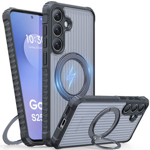 Casing penutup bening transparan asli dudukan magnetik Putar Anti selip 360 tahan guncangan untuk <span class=keywords><strong>Samsung</strong></span> <span class=keywords><strong>Galaxy</strong></span> S25 FE S25 Ultra - Product Image 1