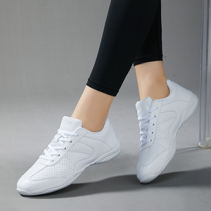 Venta de Fábrica: Zapatos Blancos de Animadoras <span class=keywords><strong>para</strong></span> Jóvenes, Zapatos de Baile <span class=keywords><strong>para</strong></span> Animadoras, Zapatos Deportivos <span class=keywords><strong>para</strong></span> Mujer, <span class=keywords><strong>Tenis</strong></span>, <span class=keywords><strong>Jazz</strong></span>, Competencia, Danza - Product Image 4