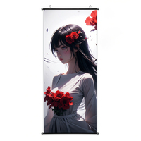 Rouleau mural personnalisé personnalisé rouleau suspendu japon Anime affiche suspendue avec rouleau mural en plastique/aluminium