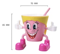 Gobelets à crème écologiques 100 ml, mini gobelets à dessert pour enfants avec cuillères en plastique, très demandés