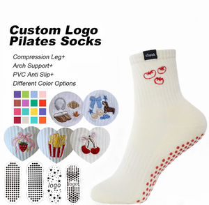 कपास कस्टम पाइलेट्स 100% सबसे अच्छी बिक्री गैर-पर्ची मोजे के साथ आकर्षक योग मोजे आरामदायक योग मोजे के साथ सहज योग मोजे सहज योग मोजे - Product Image 6