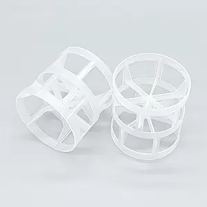 Polypropylene Plastic Packing Pall Ring 3 In Pp Pall Ring For Degasser Tower