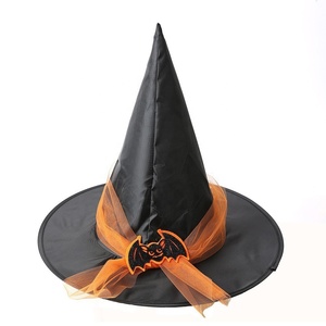 Sombrero de Bruja para Disfraz de Halloween 2026, Sombrero de Mago Negro para Cosplay, para Niños y Adultos - Product Image 4
