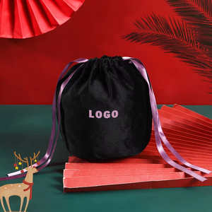 Customized Logo Round Bottom Velvet <b>Bags</b> Gift Packaging Candy <b>Bag</b> Custom Velvet Drawstring <b>Dust</b> Pouch - Product Image 4