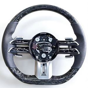 <span class=keywords><strong>Volant</strong></span> de direction en fibre de carbone pour Mercedes Benz W205 W222 W212 <span class=keywords><strong>ML</strong></span> <span class=keywords><strong>W163</strong></span> W164 GLB X247 GLS X166 GLS63 AMG - Product Image 2