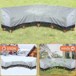 Couverture universelle de sofa en L <span class=keywords><strong>pour</strong></span> meubles de jardin de couleur personnalisée résistant à la pluie <span class=keywords><strong>pour</strong></span> meubles de jardin - Product Image 2