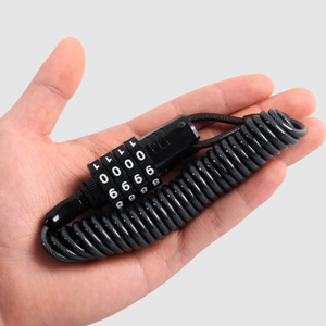 <span class=keywords><strong>Antivol</strong></span> portable pour vélo, chaîne en acier, câble de sécurité pour VTT, moto, bagages, casque, avec mot de passe - Product Image 1