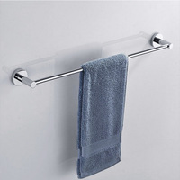 Accessoires de salle de bain : Ensemble de porte-serviettes pliable en acier inoxydable pour hôtel