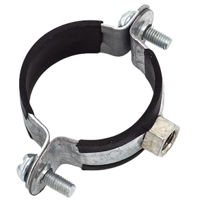 전기 아연 도금 블랙 Edm 고무 안감 원형 분할 행거 파이프 클램프 <span class=keywords><strong>PVC</strong></span> 파이프 용 헤비 듀티 고무 파이프 클램프 - Product Image 3