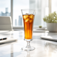 Verre à jus 370 ml, transparence cristalline, silhouette élégante, durabilité équilibrée, emballage personnalisé OEM ODM