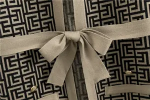 B578 مجموعة ملابس نسائية قطنية من قطعتين او <span class=keywords><strong>3</strong></span> قطع كم قصير / طويل بلوفر محبوك عالي الخصر واسع الساق سراويل مجموعات ملابس اجملة - Product Image 6