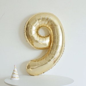 Venta caliente gigante de 40 pulgadas Número de oro blanco globo de papel de helio 18 pulgadas corazón estrella oro blanco enlace número uno globo para cumpleaños - Product Image 3