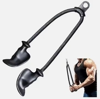 Triceps Corde à tirer vers le bas avec poignée en TPE anti-glissante pour activer plus de fibres musculaires-Corde de gymnastique pour les poussoirs