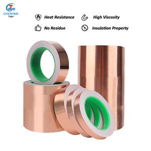 Cinta Adhesiva de Cobre Conductiva de una Sola Cara Resistente al Calor para Blindaje EMI, Blindaje de Cables, Devanado de Motores, Conexión a Tierra, PCB - Product Image 1