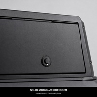 Kanopi Bak Truk Modular Aluminium Warna Hitam Doff Penutup Bak Pikap Lampu Rem LED Pintu Belakang