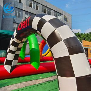 <span class=keywords><strong>Jeux</strong></span> de carnaval adulte fête arène piste aérienne populaire team building extérieur <span class=keywords><strong>géant</strong></span> Sport course voiture jeu gonflable - Product Image 5