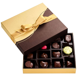 Cajas de Chocolate Pequeñas con Forro de Blíster y Logotipo Personalizado, <span class=keywords><strong>Caja</strong></span> Rectangular para Chocolate Negro con Formas - Product Image 2
