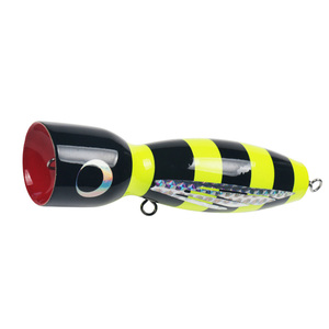 Guo Song 17.5cm 120g en bois Topwater Popper leurre eau salée Stickbait appâts bois pêche à la traîne leurre - Product Image 4