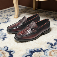 Chaussures mocassins d'été pour hommes, à enfiler, respirantes, antidérapantes, en cuir, légères et confortables, pour les soirées