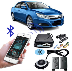 Carqseng in due modi per allarmi per auto App per telefono telecomando PKE senza chiave per il sistema di sicurezza per auto con pulsante di avviamento e telecomando - Product Image 1