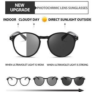 Lunettesフォトクロミック新しいアップグレード最高価格リベットレトロgafas de sol女性monturas para lentes lunetterie男性メガネトルコ - Product Image 2