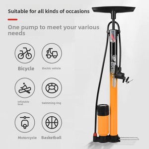 Pompe à vélo durable, pompe à pied pour vélo, tête de <span class=keywords><strong>valve</strong></span> intelligente, 160 Psi, <span class=keywords><strong>valve</strong></span> Presta, Schrader, <span class=keywords><strong>Dunlop</strong></span> à inversion automatique - Product Image 2