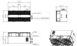 مبرد كهروحراري بلتييه 24 فولت تيار مستمر TP24080 400 واط نظام تبريد (بلتييه) للتبريد وتبادل الحرارة - Product Image 6