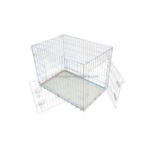<span class=keywords><strong>Cage</strong></span> à chien en treillis métallique, niche pour chien avec plateau en plastique, en fer et métal, fabriquée en Chine, pas cher - Product Image 6