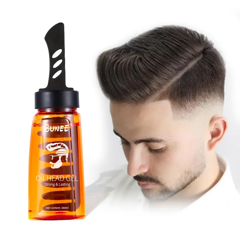 Gel per lo Styling dei capelli con etichetta privata vendita calda Gel per la testa dell'olio per lo Styling dei capelli della spazzola per applicatore maschile