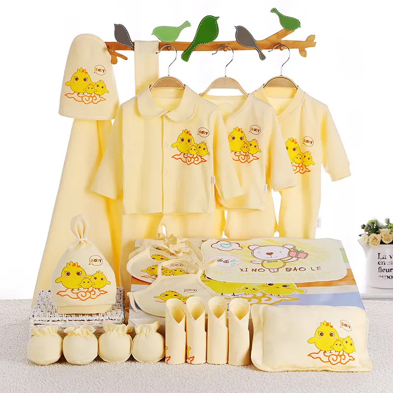 21 Pieces/Set of Baby Gift Box Cotton Newborn Baby Clothes Suit 0-12 Months Summer Autumn Newborn Baby Products