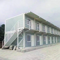 Maison préfabriquée à 2 étages, conteneur modulaire mobile de 40 pieds et 20 pieds, unités d'hébergement préfabriquées en conteneurs à vendre