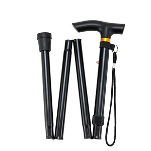Bâton de marche pliable en cinq sections, ultra-léger, télescopique, pour la randonnée et l'escalade en plein air - Product Image 2