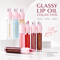 Groothandel Lip Oil Aangepaste Logo 8-kleuren Hydraterende Fruit Smaak Hydraterende Private Label Volle Gladde Veganistische Hydraterende Make-up