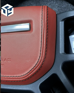 Volant en cuir perforé en fibre de carbone LED pour Land Rover Sport Range <span class=keywords><strong>SVR</strong></span> L494 L405 <span class=keywords><strong>Evoque</strong></span> Volant en fibre de carbone - Product Image 2