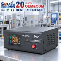 Régulateur de tension électronique monophasé 2000VA avec affichage numérique, stabilisateur SVC AC 220V 100V-270V pour la maison
