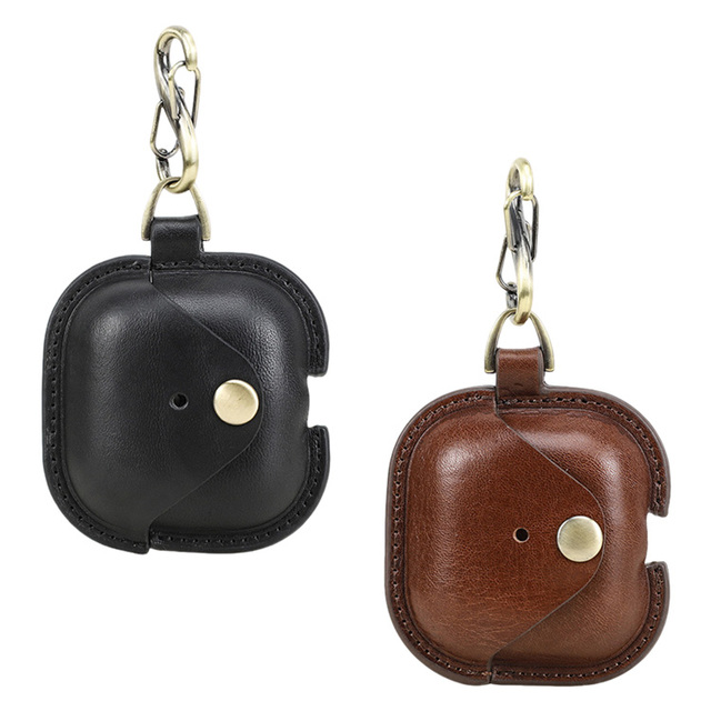 2026 Headphone Case Embossed Laser-engraved Brown Black Compact Portable Luxurious Headphone Case for Business Travel