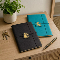 Carnet de notes personnalisé à trois volets avec design de constellations du zodiaque pour la promotion